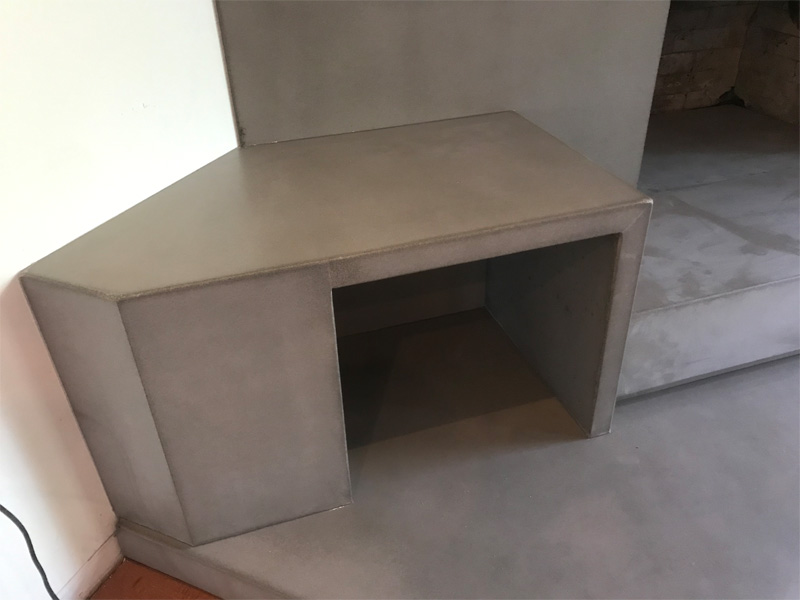 Fireplace Surrounds - Diamond Finish Concrete Countertops
